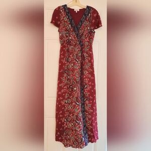 BONGO Maxi Sundress with Flutter Sleeves